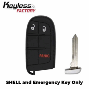 2011-2019 Dodge Chrysler Jeep / 3-Button Smart Key SHELL for M3N40821302, M3M40821302 (AFTERMARKET)