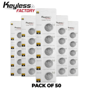 KeylessFactory - CR2016 - 3V Lithium Battery (50-Pack)