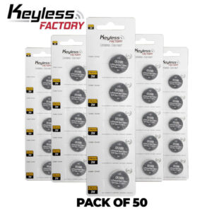 KeylessFactory - CR2025 - 3V Lithium Battery (50-Pack)