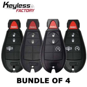 4 x 2013-2018 Dodge RAM / 3- & 4-Button Fobik Keys / GQ4-53T (Bundle of 4)