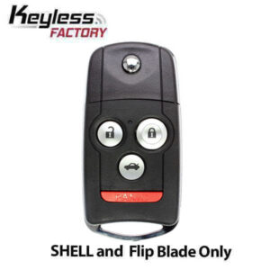 2007-2014 Acura / 4-Button Flip Key SHELL for MLBHLIK-1T and OUCG8D-439H-A