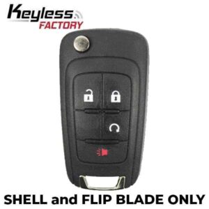 2010-2019 Chevrolet / 4-button Flip Key SHELL for OHT01060512 (AFTERMARKET)