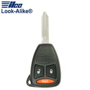 2005-2012 Dodge / Mitsubishi / 3-Button Remote Head Key / PN: 05183348AA / KOBDT04A (AFTERMARKET)