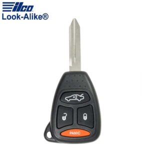 2005-2009 Chrysler Dodge Jeep / 4-Button Remote Head Key / PN: 05179512AA / KOBDT04A (AFTERMARKET)