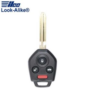 2012-2019 Subaru / 4-Button Remote Head Key / PN: 57497-FJ031 / CWTWBU766 (AFTERMARKET)