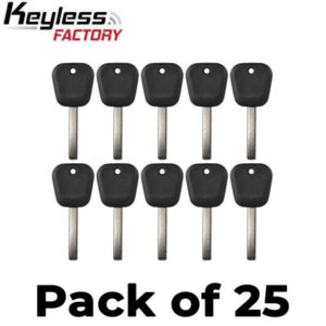 25 x 2008-2020 GM - B120 / B121 Transponder Key (46 Circle + Chip) (AFTERMARKET) (Bundle of 25)