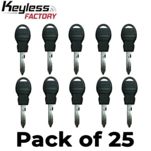 25 x Y170 Chrysler / Dodge / Jeep Transponder Key (AFTERMARKET) (Bundle of 25)