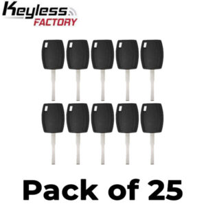 25 x 2011-2020 Ford / H94-PT / Side Mill Transponder Keys / Chip 4D63 80 Bit / 164-R8062 (AFTERMARKET) (Bundle of 25)