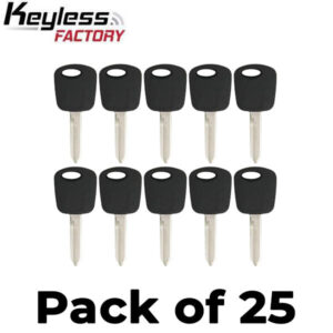 25 x Ford Lincoln Mercury Mazda H72 Transponder Key (4C) (AFTERMARKET) (Bundle of 25)
