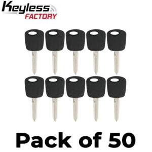 50 x Ford Lincoln Mercury Mazda H72 Transponder Key (4C) (AFTERMARKET) (Bundle of 50)