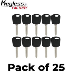 25 x H74 / H86 Ford Mazda Lincoln Transponder Key (4D60 Chip) (AFTERMARKET) (Bundle of 25)