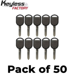50 x 2000-2017 Ford - H92 / H84 / Transponder Key (4D63 80 Bit Chip) (AFTERMARKET) (Bundle of 50)