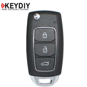 KEYDIY - Hyundai Style - 3-Button Flip Key Blank w/ Integrated Chip (KD-NB28)