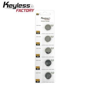 KeylessFactory - CR1220 - 3V Lithium Battery (5-Pack)