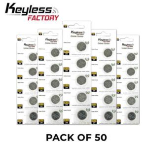 KeylessFactory - CR1616 - 3V Lithium Battery (50-Pack)
