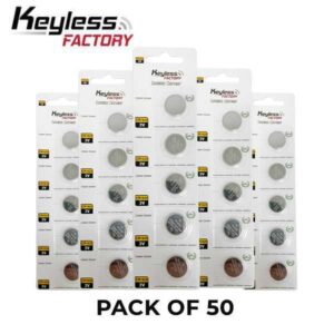 KeylessFactory - CR1620 - 3V Lithium Battery (50-Pack)