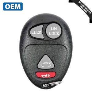 2001-2007 GM / 4-Button Keyless Entry Remote / PN: 10335588 / L2C0007T (OEM Recase)