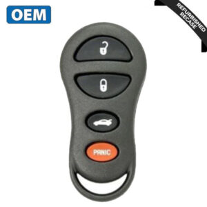2001-2006 Chrysler Dodge Jeep / 4-Button Keyless Entry Remote / PN: 04686481AX / GQ43VT17T (OEM Recase)