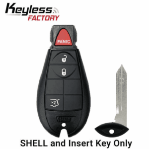 2008-2019 Chrysler Dodge Jeep VW 4-Button Fobik Key SHELL for IYZ-C01C (AFTERMARKET)