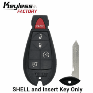 2008-2019 Chrysler Dodge Jeep VW 5-Button Fobik Key SHELL for IYZ-C01C (AFTERMARKET)