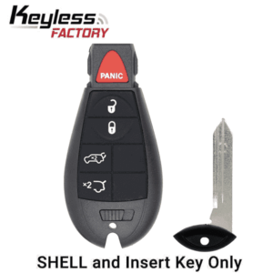 2008-2019 Chrysler Dodge Jeep VW 5-Button Fobik Key SHELL for IYZ-C01C (AFTERMARKET)