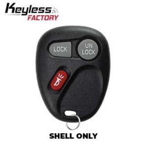 1998-2002 GM Keyless Entry Remote SHELL for KOBUT1BT - Black (AFTERMARKET)