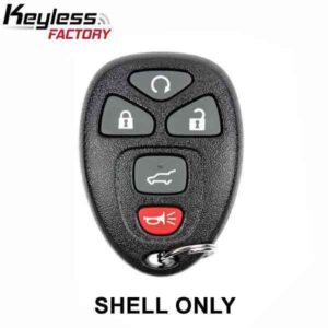 2007-2017 GM / 5-Button Keyless Entry Remote SHELL / OUC60270 / Black (AFTERMARKET)