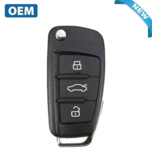 2015-2018 Audi A3 / Q3 / 4-Button Flip Key / PN: BVD 837 220A / NBGFS12A71 / MQB / 315 Mhz (OEM)