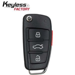 2006-2010 Audi / 4-Button Remote Flip Key / NBG009272T / 315 MHz (AFTERMARKET)