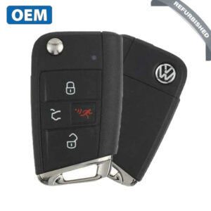 2018-2020 Volkswagen Golf Jetta/ 4-Button Flip Key / PN: 5G6959752BG / NBGFS125C5(OEM Refurb)