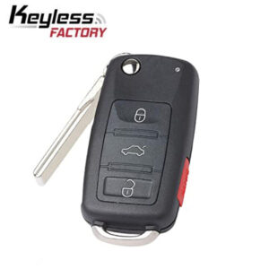 2012-2018 Volkswagen / 4-Button Flip Key / PN: 5KO837202AD / NBGFS93N / MQB / 314 MHz (AFTERMARKET)