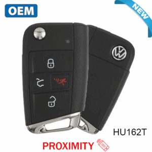 2018-2020 Volkswagen / 4-Button Flip Key / PN: 5G6 959 752 BM / NBGFS125C1 / HU162T / MQB / PROX / 315 MHz (OEM)