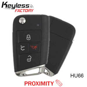 2015-2019 Volkswagen Golf GTI / 4-Button Flip Key / PN: 5G0 959 752 BE / NBGFS12P01 / HU66 / PROX / MQB / 315 MHz (AFTERMARKET)