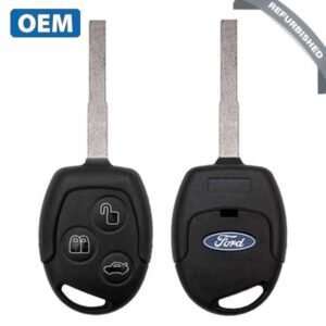 2011-2017 Ford Fiesta / 3-Button Remote Head Key / PN: 164-R8043 / KR55WK47899 / HU101 / Chip 80 Bit (OEM Refurb)