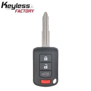 2016-2017 Mitsubishi Outlander Lancer / 4-Button Remote Head Key with Shoulder / PN: 6370B945 / OUCJ166N (AFTERMARKET)