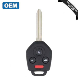 2017-2018 Subaru / 4-Button Remote Head Key / PN: 57497-FL00A / CWTB1G077 (H Chip) w/ Black Interior Board Shell (OEM Recase)