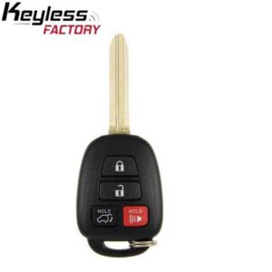 2015-2018 Toyota RAV4 / 4-Button Remote Head Key / PN: 89070-0R221 / HYQ12BDP (H Chip) (Canada) (AFTERMARKET)