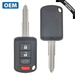 2016-2017 Mitsubishi Lancer / 4-Button Remote Head Key / PN: 6370B945 / OUCJ166N (OEM Recase)