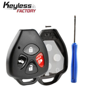 2005-2019 Toyota Subaru Scion / 4-Button Remote Head Key SHELL Replacement Kit / TR47 / HYQ12BBY, GQ4-29T, MOZB41TG (AFTERMARKET)