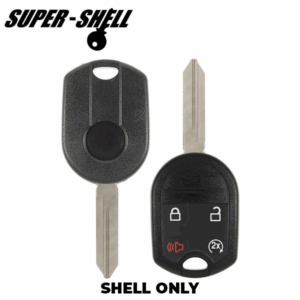 2007-2020 Ford / 4-Button Remote Head Key Shell / H75 / OUC6000022, CWTWB1U793 (RHS-FD-059)