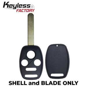 2006-2014 Honda Acura / 4-Button Remote Head Key SHELL / HO01 / MLBHLIK-1T, KR55WK49308, N5F-S0084A (AFTERMARKET)