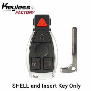 1997-2014 Mercedes Benz 4-Button Smart Key SHELL for IYZ-3312