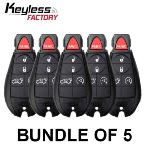 5 x 2014-2019 Jeep Cherokee / 5-Button Fobik / GQ4-53T (AFTERMARKET) (Bundle of 5)