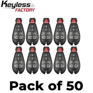 50 x 2008-2018 Chrysler Dodge VW / 7-Button Fobik Key / M3N5WY783X / 433 MHz (AFTERMARKET) (Bundle of 50)