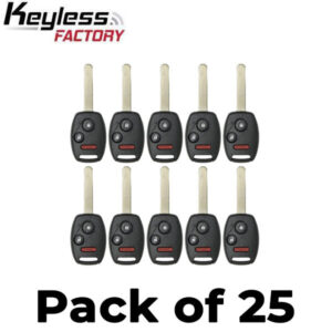 25 x 2005-2008 Honda Pilot / 3-Button Remote Head Key / CWTWB1U545 / (AFTERMARKET) (Bundle of 25)