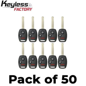 50 x 2005-2008 Honda Pilot / 3-Button Remote Head Key / CWTWB1U545 / (AFTERMARKET) (Bundle of 50)