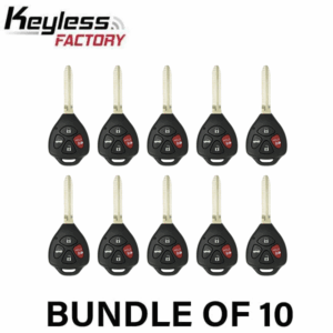 10 x 2008-2012 Toyota Avalon / Corolla / 4-Button Remote Head Key / GQ4-29T / (AFTERMARKET) (BUNDLE OF 10)