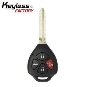 2007-2010 Toyota Camry Corolla / 4-Button Remote Head Key / PN: 89070-06231 / HYQ12BBY (4D67 Chip) (AFTERMARKET)