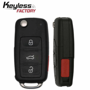 1998-2002 Volkswagen / 4-Button Flip-Key / 1J0959753T / 315 MHz (AFTERMARKET)