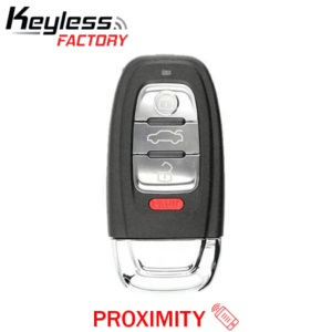 2009-2016 Audi / 4-Button Smart Key / PN: 8T0959754G / IYZFBSB802 / Comfort Access / 315 MHz (AFTERMARKET)